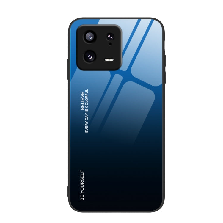Custodia per telefono in vetro a colori sfumati, For Xiaomi 13, For Xiaomi 13 Pro, For Xiaomi Redmi A1+