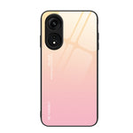 Custodia per telefono in vetro a colori sfumati, For OPPO A1 Pro
