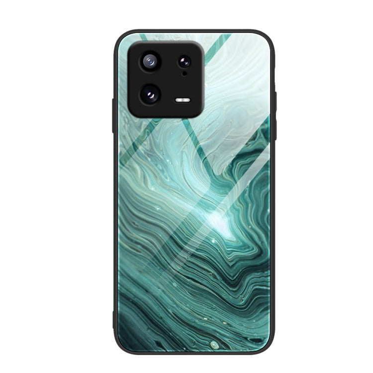 Custodia per telefono in vetro con motivo in marmo, For Xiaomi 13, For Xiaomi 13 Pro, For Xiaomi Redmi A1+