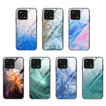 Custodia per telefono in vetro con motivo in marmo, For Xiaomi 13, For Xiaomi 13 Pro, For Xiaomi Redmi A1+