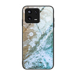 Custodia per telefono in vetro con motivo in marmo, For Xiaomi 13, For Xiaomi 13 Pro, For Xiaomi Redmi A1+