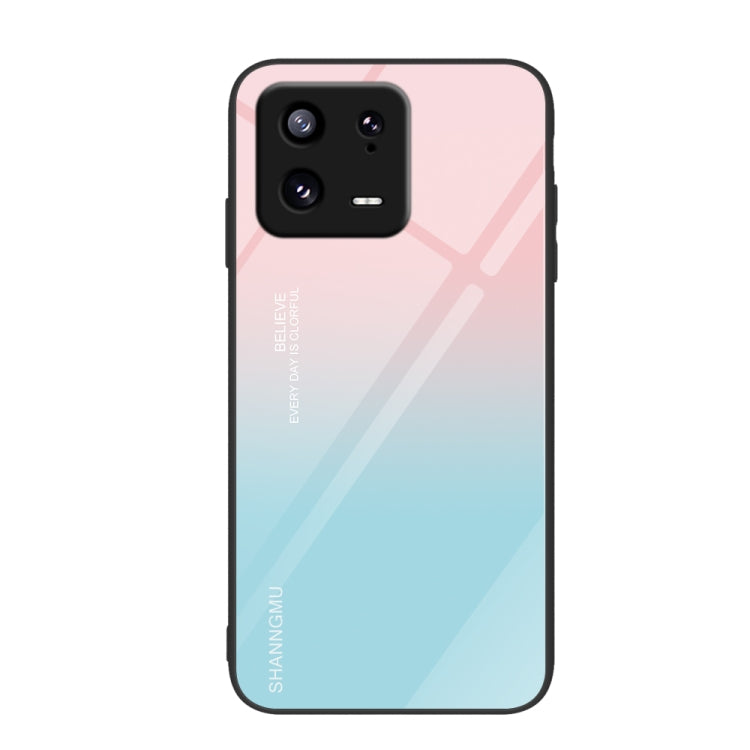 Custodia per telefono in vetro verniciato colorato, For Xiaomi 13 Pro
