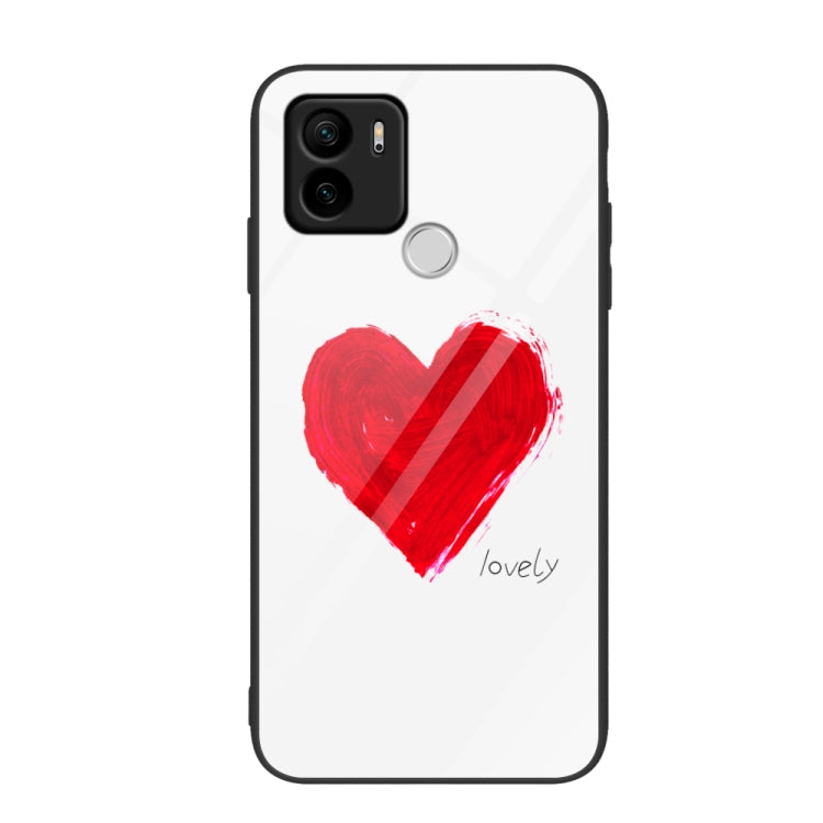 Custodia per telefono in vetro verniciato colorato, For Xiaomi Redmi A1+