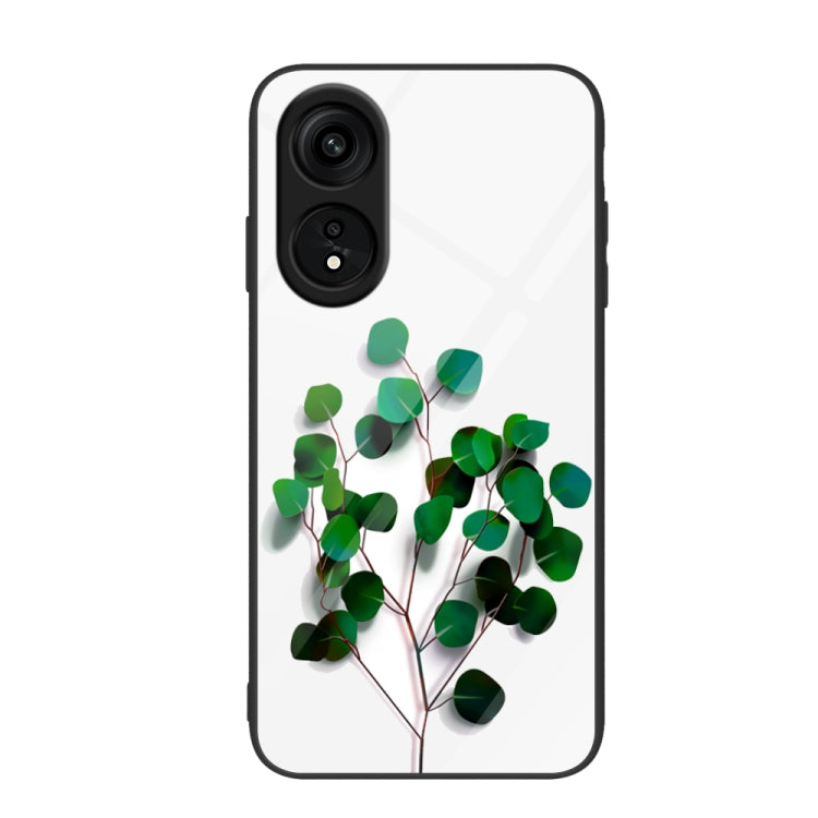 Custodia per telefono in vetro verniciato colorato, For OPPO A1 Pro