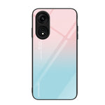 Custodia per telefono in vetro verniciato colorato, For OPPO A1 Pro