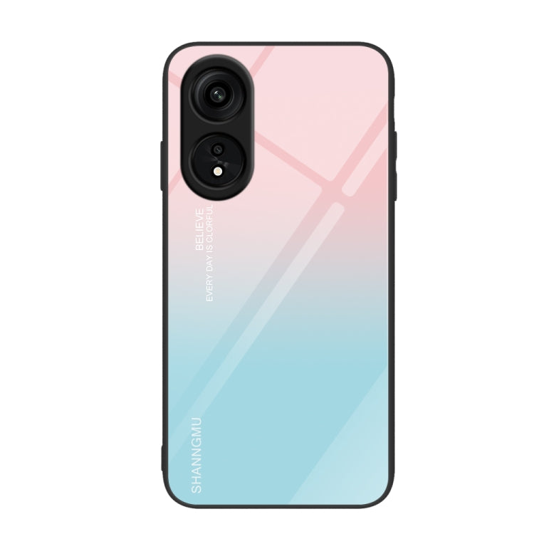 Custodia per telefono in vetro verniciato colorato, For OPPO A1 Pro