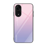Custodia per telefono in vetro verniciato colorato, For OPPO A1 Pro