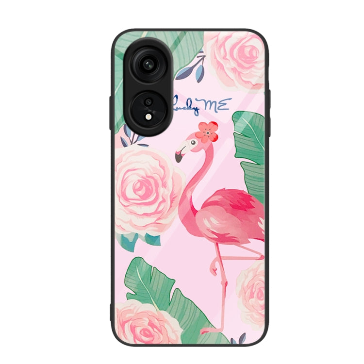 Custodia per telefono in vetro verniciato colorato, For OPPO A1 Pro