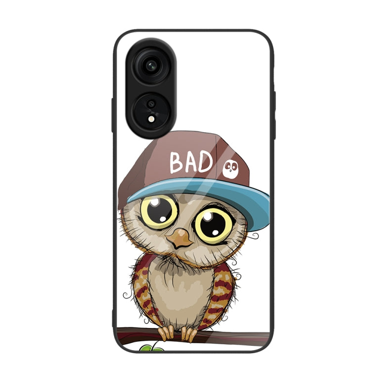 Custodia per telefono in vetro verniciato colorato, For OPPO A1 Pro