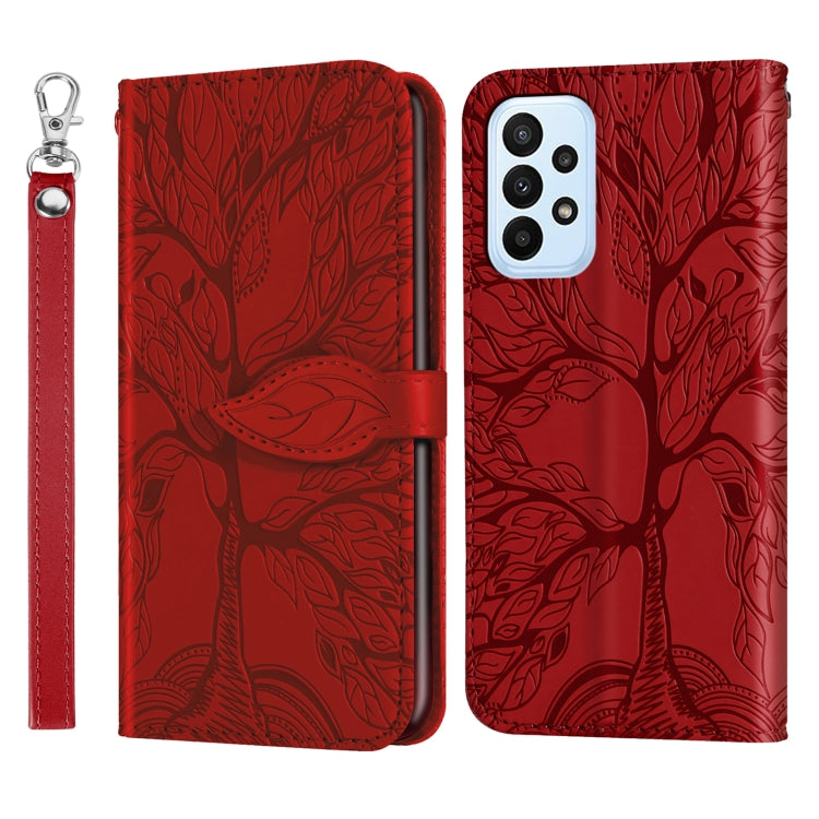 Custodia per telefono in pelle con motivo in rilievo dell'albero della vita, For Samsung Galaxy A24 5G, For Samsung Galaxy A54 5G, For Samsung Galaxy A34 5G, For Xiaomi Redmi A1, For Xiaomi 13