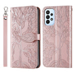 Custodia per telefono in pelle con motivo in rilievo dell'albero della vita, For Samsung Galaxy A24 5G, For Samsung Galaxy A54 5G, For Samsung Galaxy A34 5G, For Xiaomi Redmi A1, For Xiaomi 13
