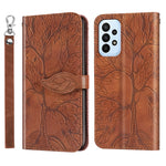 Custodia per telefono in pelle con motivo in rilievo dell'albero della vita, For Samsung Galaxy A24 5G, For Samsung Galaxy A54 5G, For Samsung Galaxy A34 5G, For Xiaomi Redmi A1, For Xiaomi 13