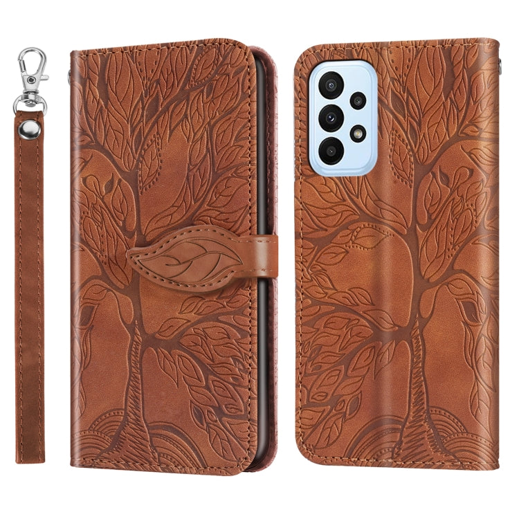 Custodia per telefono in pelle con motivo in rilievo dell'albero della vita, For Samsung Galaxy A24 5G, For Samsung Galaxy A54 5G, For Samsung Galaxy A34 5G, For Xiaomi Redmi A1, For Xiaomi 13