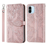 Custodia per telefono in pelle con motivo in rilievo dell'albero della vita, For Samsung Galaxy A24 5G, For Samsung Galaxy A54 5G, For Samsung Galaxy A34 5G, For Xiaomi Redmi A1, For Xiaomi 13