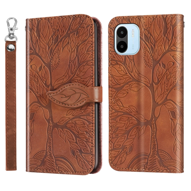 Custodia per telefono in pelle con motivo in rilievo dell'albero della vita, For Samsung Galaxy A24 5G, For Samsung Galaxy A54 5G, For Samsung Galaxy A34 5G, For Xiaomi Redmi A1, For Xiaomi 13