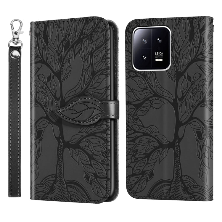 Custodia per telefono in pelle con motivo in rilievo dell'albero della vita, For Samsung Galaxy A24 5G, For Samsung Galaxy A54 5G, For Samsung Galaxy A34 5G, For Xiaomi Redmi A1, For Xiaomi 13