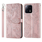 Custodia per telefono in pelle con motivo in rilievo dell'albero della vita, For Samsung Galaxy A24 5G, For Samsung Galaxy A54 5G, For Samsung Galaxy A34 5G, For Xiaomi Redmi A1, For Xiaomi 13