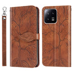 Custodia per telefono in pelle con motivo in rilievo dell'albero della vita, For Samsung Galaxy A24 5G, For Samsung Galaxy A54 5G, For Samsung Galaxy A34 5G, For Xiaomi Redmi A1, For Xiaomi 13