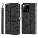 Custodia per telefono in pelle con motivo in rilievo dell'albero della vita, For Xiaomi 13 Pro, For Xiaomi 12T