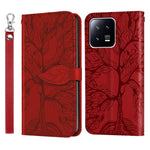 Custodia per telefono in pelle con motivo in rilievo dell'albero della vita, For Xiaomi 13 Pro, For Xiaomi 12T