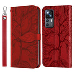 Custodia per telefono in pelle con motivo in rilievo dell'albero della vita, For Xiaomi 13 Pro, For Xiaomi 12T