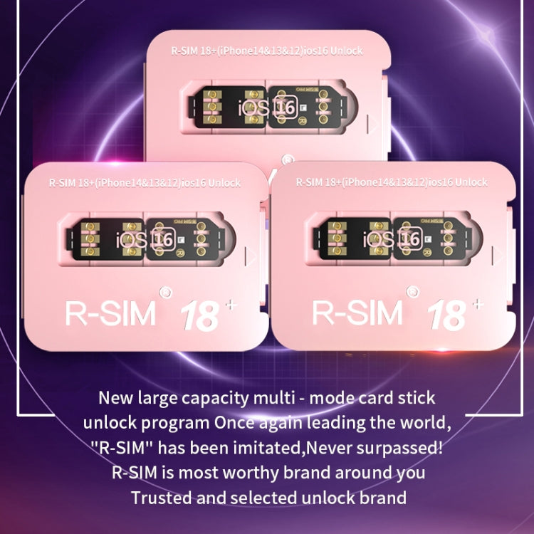 R-SIM 18+ si trasforma bloccato nella scheda di sblocco universale 5G sbloccata del sistema iOS16, R-SIM 18+