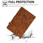 Custodia Smart Tablet in pelle goffrata Tower, For iPad mini 5 / 4 / 3 / 2 / 1, For iPad mini 2024 / mini 6, For iPad Pro 11 2021/2020/2018 / Air 10.9 2020, For Amazon Kindle Fire HD8 2022/2020