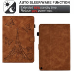 Custodia Smart Tablet in pelle goffrata Tower, For Amazon Kindle Fire HD10 2021, For Amazon Kindle Paperwhite 5, For Amazon Kindle Paperwhite 4/3/2/1, For Amazon Kindle Lite 2022