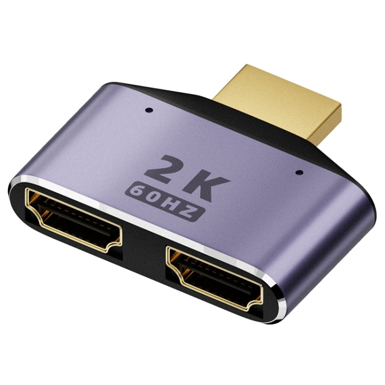 Adattatore HDMI 2 in 1 2K 60Hz con indicatori luminosi