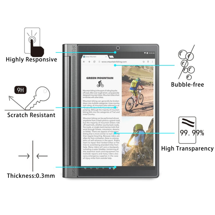 Pellicola vetro temperato per Lenovo Yoga Tab 3 Pro 10.1