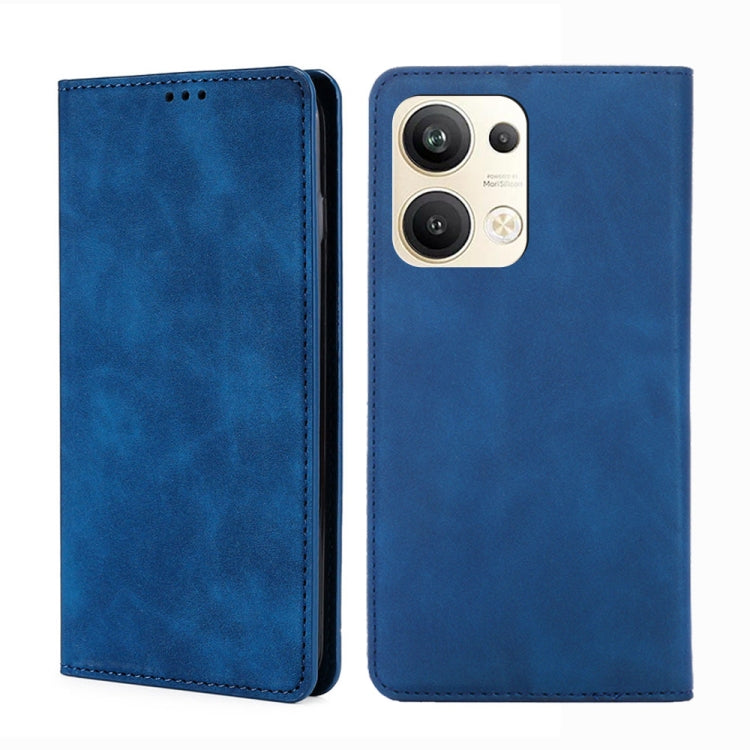 Custodia per telefono in pelle con vibrazione orizzontale magnetica Skin Feel, For OPPO Reno9 5G / Reno9 Pro 5G, For OPPO Reno9 Pro+ 5G, For Realme 10 Pro 5G, For Realme 10 Pro+ 5G