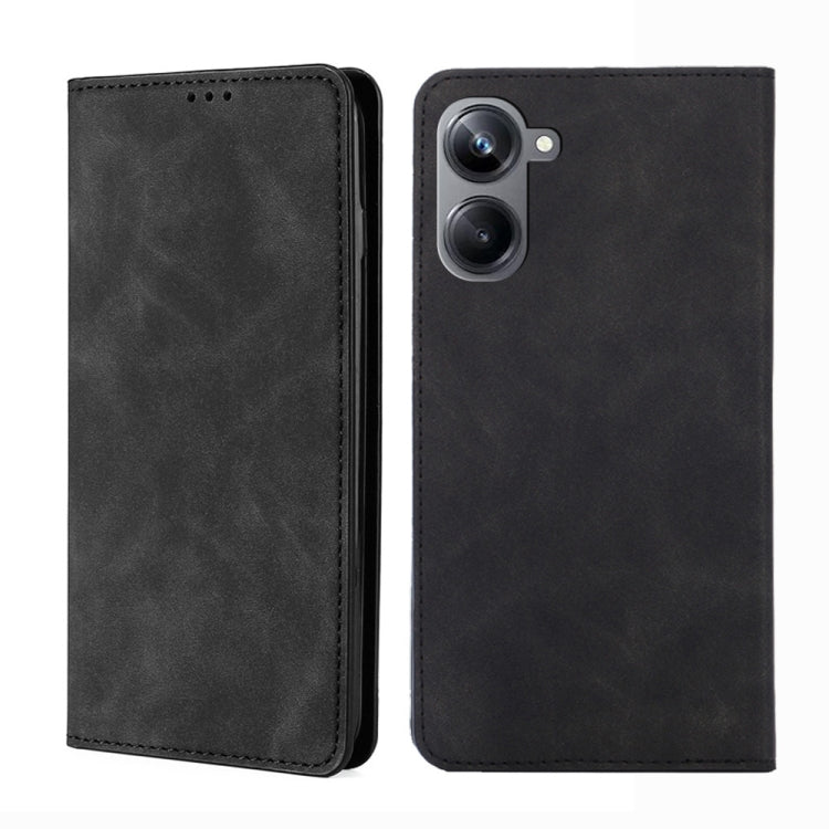 Custodia per telefono in pelle con vibrazione orizzontale magnetica Skin Feel, For OPPO Reno9 5G / Reno9 Pro 5G, For OPPO Reno9 Pro+ 5G, For Realme 10 Pro 5G, For Realme 10 Pro+ 5G