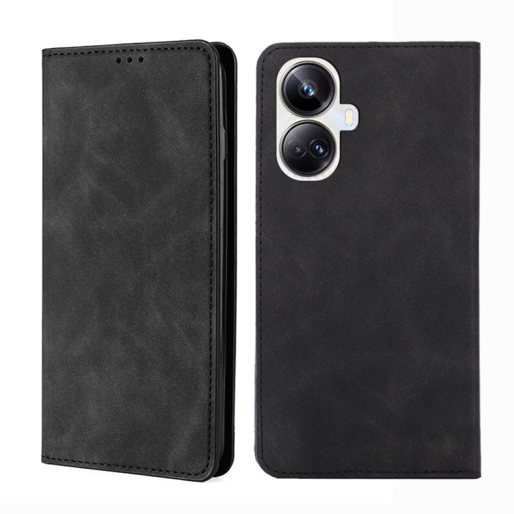 Custodia per telefono in pelle con vibrazione orizzontale magnetica Skin Feel, For OPPO Reno9 5G / Reno9 Pro 5G, For OPPO Reno9 Pro+ 5G, For Realme 10 Pro 5G, For Realme 10 Pro+ 5G