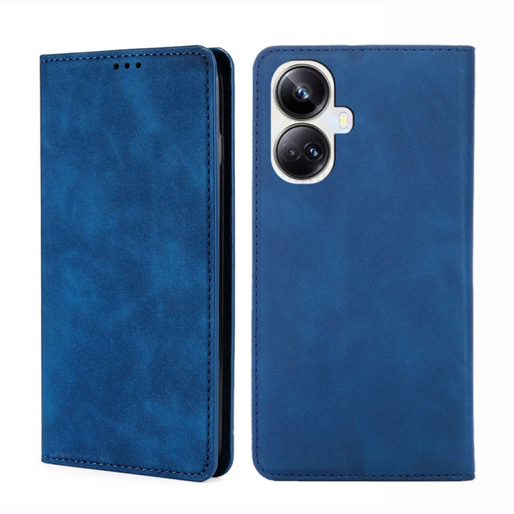 Custodia per telefono in pelle con vibrazione orizzontale magnetica Skin Feel, For OPPO Reno9 5G / Reno9 Pro 5G, For OPPO Reno9 Pro+ 5G, For Realme 10 Pro 5G, For Realme 10 Pro+ 5G