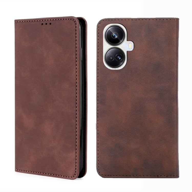 Custodia per telefono in pelle con vibrazione orizzontale magnetica Skin Feel, For OPPO Reno9 5G / Reno9 Pro 5G, For OPPO Reno9 Pro+ 5G, For Realme 10 Pro 5G, For Realme 10 Pro+ 5G
