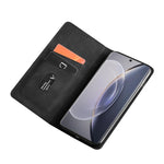 Custodia per telefono in pelle con vibrazione orizzontale magnetica Skin Feel, For vivo X90 Pro 5G