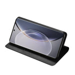 Custodia per telefono in pelle con vibrazione orizzontale magnetica Skin Feel, For vivo X90 Pro 5G