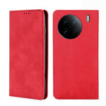 Custodia per telefono in pelle con vibrazione orizzontale magnetica Skin Feel, For vivo X90 Pro 5G