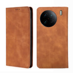 Custodia per telefono in pelle con vibrazione orizzontale magnetica Skin Feel, For vivo X90 Pro 5G