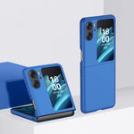 Custodia per telefono PC Skin Feel, For OPPO Find N2 Flip, For OPPO Find N2, For OPPO Find N2 Flip Light Blue, For OPPO Find N2 Light Blue