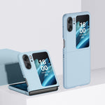 Custodia per telefono PC Skin Feel, For OPPO Find N2 Flip, For OPPO Find N2, For OPPO Find N2 Flip Light Blue, For OPPO Find N2 Light Blue