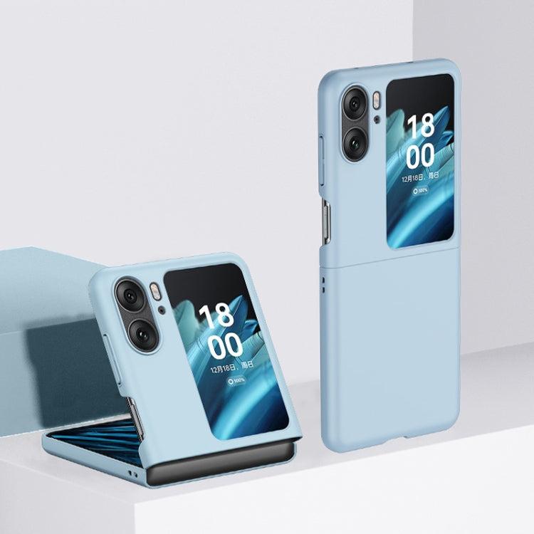 Custodia per telefono PC Skin Feel, For OPPO Find N2 Flip, For OPPO Find N2, For OPPO Find N2 Flip Light Blue, For OPPO Find N2 Light Blue