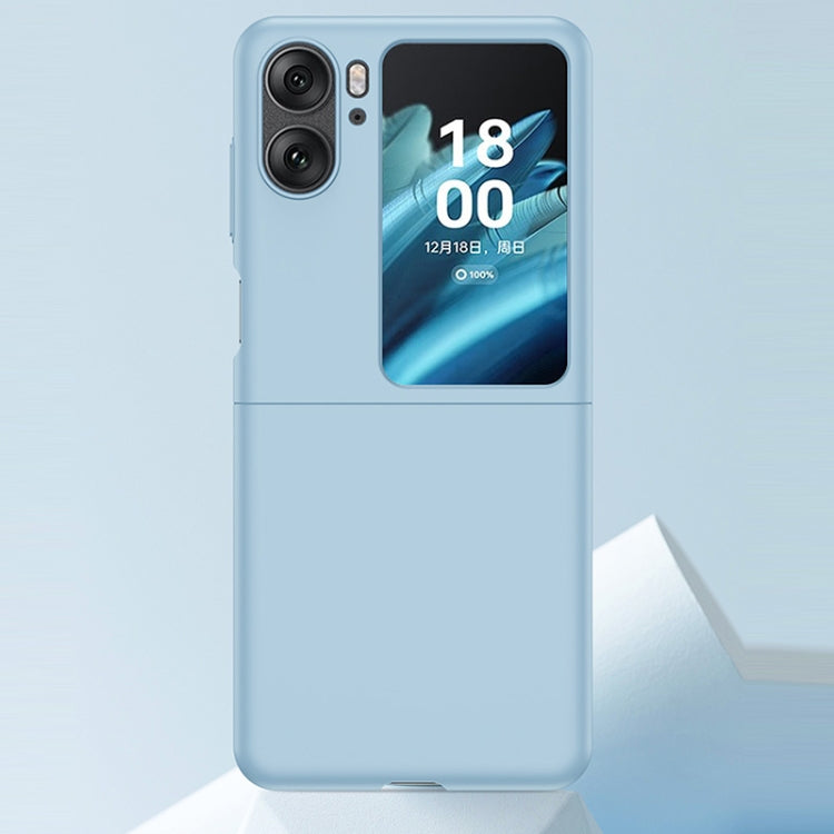 Custodia per telefono PC Skin Feel, For OPPO Find N2 Flip, For OPPO Find N2, For OPPO Find N2 Flip Light Blue, For OPPO Find N2 Light Blue