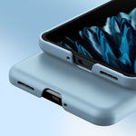 Custodia per telefono PC Skin Feel, For OPPO Find N2 Flip, For OPPO Find N2, For OPPO Find N2 Flip Light Blue, For OPPO Find N2 Light Blue