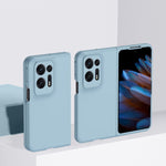Custodia per telefono PC Skin Feel, For OPPO Find N2 Flip, For OPPO Find N2, For OPPO Find N2 Flip Light Blue, For OPPO Find N2 Light Blue