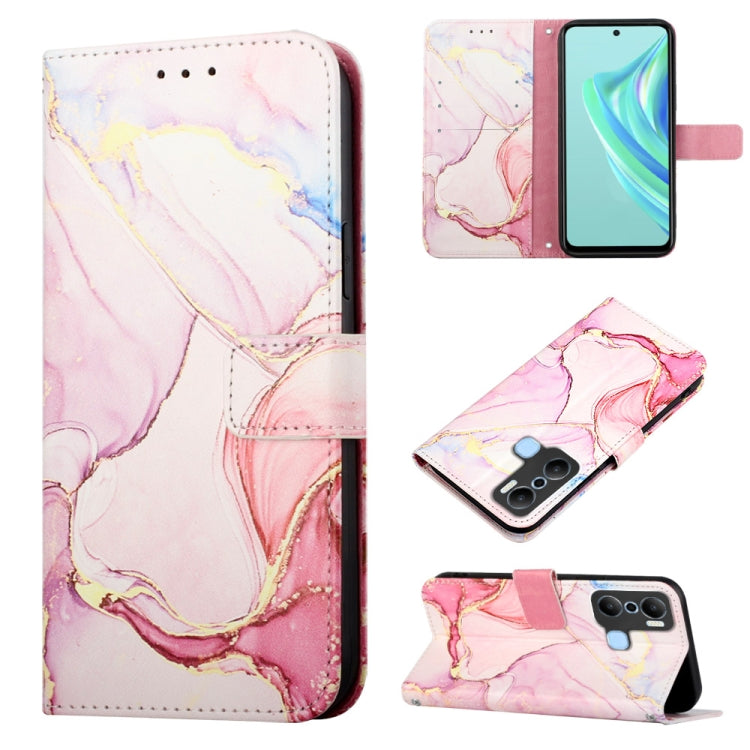 Cassa del telefono di cuoio di vibrazione del modello di marmo PT003, For Infinix Hot 20 4G X6826, For Infinix Hot 20 5G X666 X66B, For Infinix Hot 20 Play, For Infinix Hot 20S / 20 Pro X6827