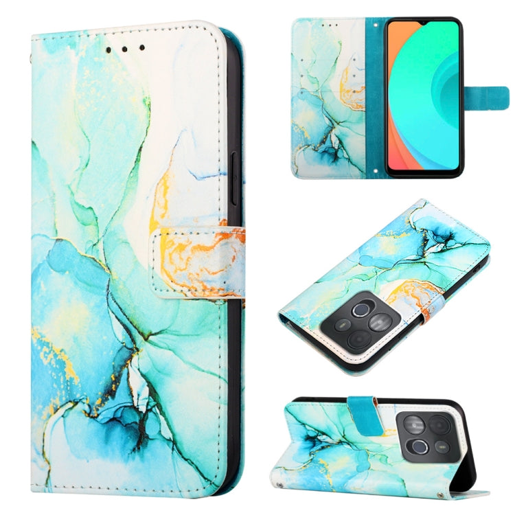 Cassa del telefono di cuoio di vibrazione del modello di marmo PT003, For Infinix Smart 7 X6515, For Tecno Pop 6 Pro, For Tecno Pova 4 LG7N, For Tecno Pova 4 Pro LG8N