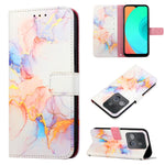 Cassa del telefono di cuoio di vibrazione del modello di marmo PT003, For Infinix Smart 7 X6515, For Tecno Pop 6 Pro, For Tecno Pova 4 LG7N, For Tecno Pova 4 Pro LG8N