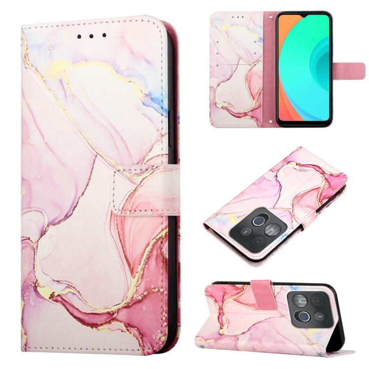 Cassa del telefono di cuoio di vibrazione del modello di marmo PT003, For Infinix Smart 7 X6515, For Tecno Pop 6 Pro, For Tecno Pova 4 LG7N, For Tecno Pova 4 Pro LG8N