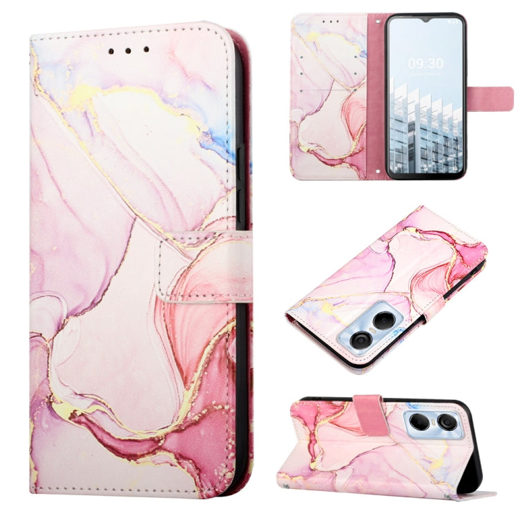 Cassa del telefono di cuoio di vibrazione del modello di marmo PT003, For Infinix Smart 7 X6515, For Tecno Pop 6 Pro, For Tecno Pova 4 LG7N, For Tecno Pova 4 Pro LG8N